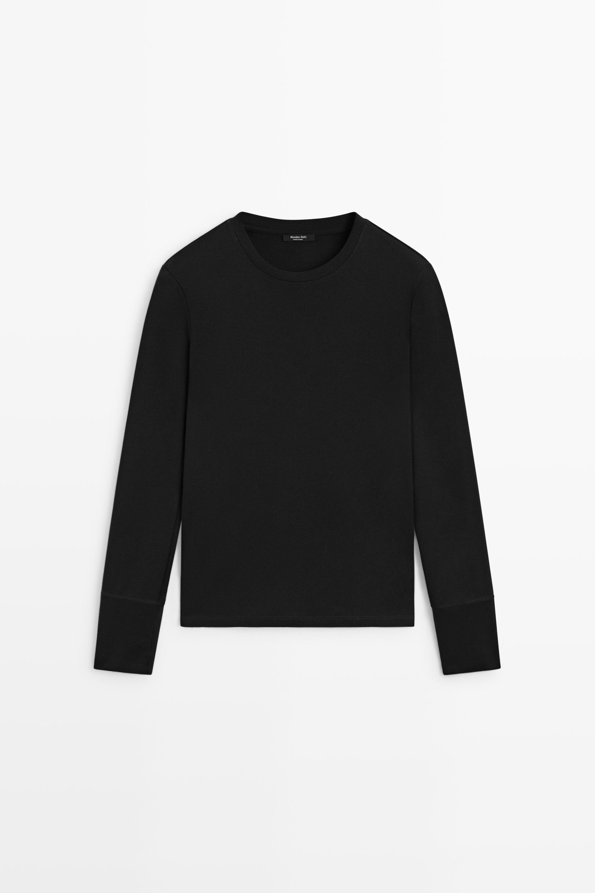 100% cotton long sleeve T-shirt